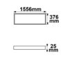 LED Leuchtrahmen H25, Innenformat 320x1500mm, 75W, weißdynamisch, CRI92