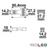 Durchgang Steckverbinder 2-polig Input, 2x2-polig Output, 0,5-2,5mm², max. 250V/10A