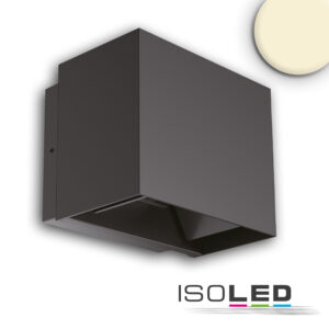 LED Wandleuchte Up&Down 2x5W, 15-120°, IP65, schwarz, warmweiß