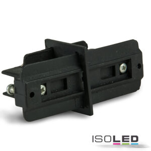3-Phasen Classic Linear-Verbinder isoliert, schwarz