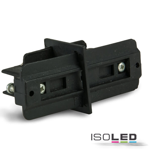 3-Phasen Classic Linear-Verbinder isoliert, schwarz