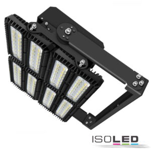 LED Flutlichtanlage 900W, 130x25°, 4 Module (Lichtpunkte), DALI dimmbar, 4000K, IP66 (ext. Trafo)