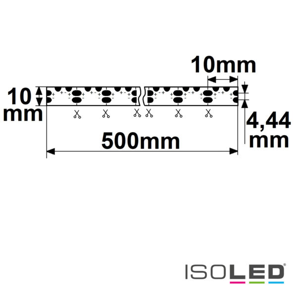 Eckverbindung PCB zum Einlöten für 10mm Flexband, 2 polig, 50 Stk auf Rolle