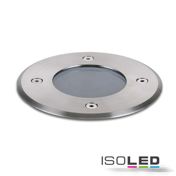 Bodeneinbaustrahler für GU10 Spots, rund, IP67, exkl. Leuchtmittel