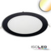 LED Downlight, 24W, rund ultraflach schwarz, 300mm, ColorSwitch 3000|3500|4000K, dimmbar