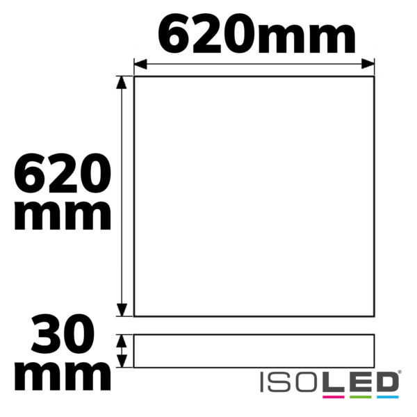 LED Panel Backlight Line 625 UGR<19 8H/8H, CRI 90, 36W, 6500K, kaltweiß, 1-10V dimmbar