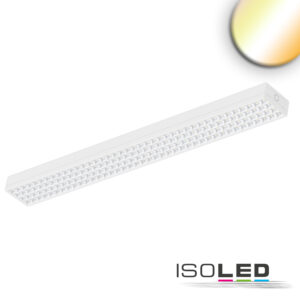 LED Langfeldleuchte UGR<19, 80°, weiß, 120cm 38W, ColorSwitch 3000|4000K, dimmbar