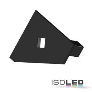 Endkappe EC111L schwarz für Profil CORNER18 mit Kabeldurchführung, links 1 STK