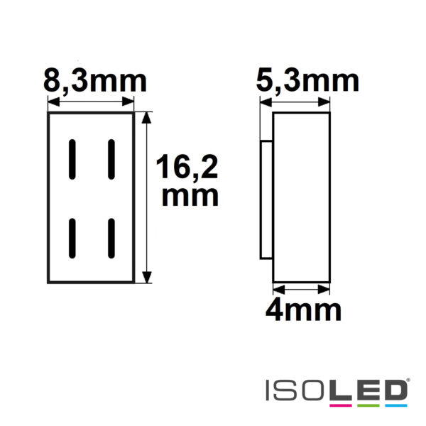 Kontakt-Verbinder Universal (max. 5A) K2-26 für 2-pol. IP20 Flexstripes mit Breite 6mm