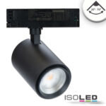 3-Phasen Schienen-Strahler fokussierbar, 42W, 20°-70°, schwarz matt, 4000K, CRI92
