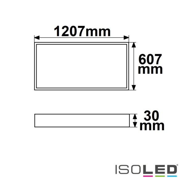 Einbaurahmen für Infrarot-Panel PREMIUM Professional 705, 607x1207mm