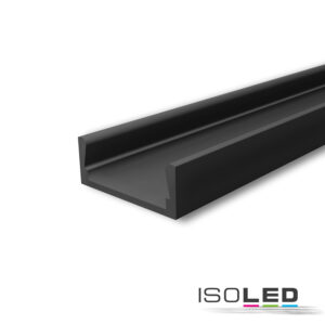 LED Montageprofil MINI-AB V2, schwarz RAL9005 L: 200cm