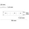 LED CRI Food Flexband Fresh Meat, 24V DC, 14,4W, IP20, 5m Rolle, 140 LED/m