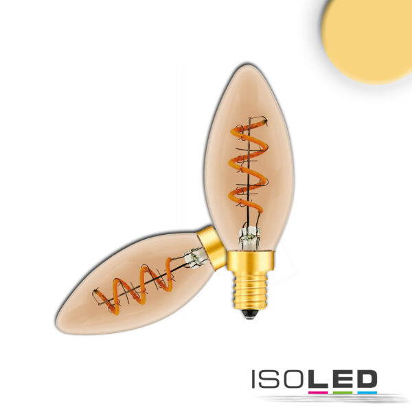 E14 Vintage Line LED Candlebulb, Amber, 4W, 2200K