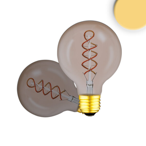 E27 Vintage Line LED Roundbulb 95, Smoky, 4W, 2200K