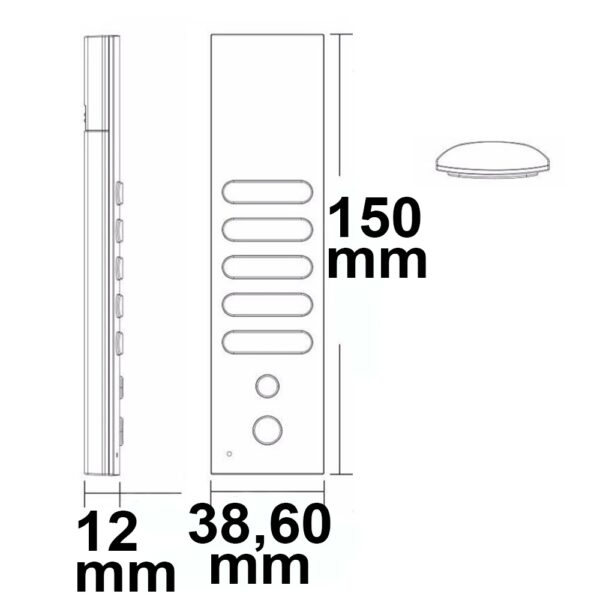 Sys-One single color 4 Zonen Fernbedienung mit 2 Szenenspeicher
