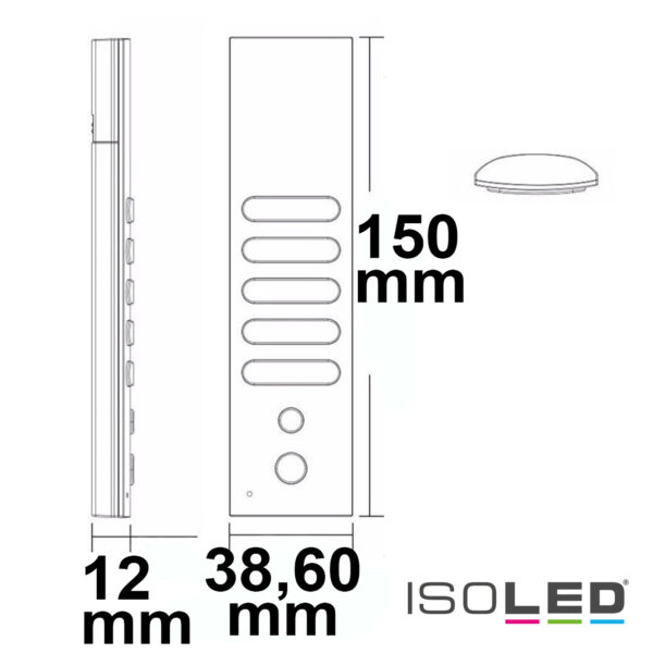 Sys-One single color 4 Zonen Fernbedienung mit 2 Szenenspeicher