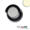 LED Wandleuchte rund, 6W, IP54, sandschwarz, warmweiß