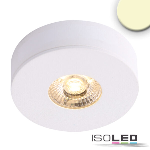LED Ein- und Unterbauleuchte MiniAMP weiß, 3W, 24V DC, warmweiß, dimmbar