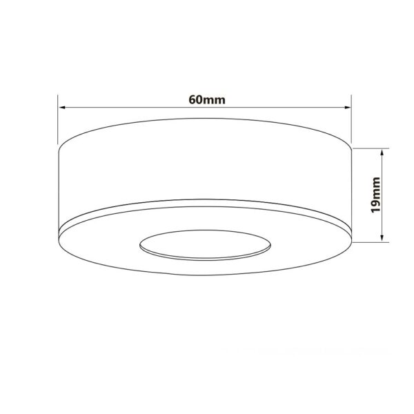 LED Ein- und Unterbauleuchte MiniAMP alu gebürstet, 3W, 24V DC, warmweiß, dimmbar