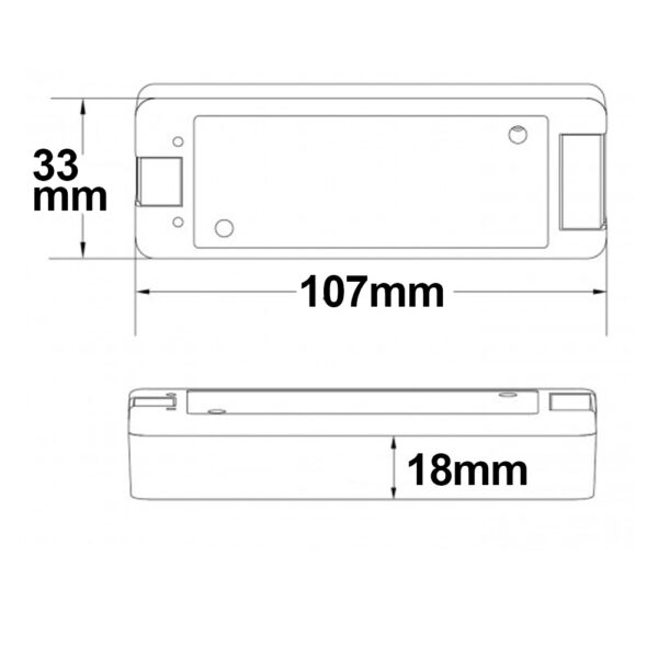 Sys-Pro Push/Funk Mesh PWM-Dimmer, 1 Kanal, 5-36V DC 8A