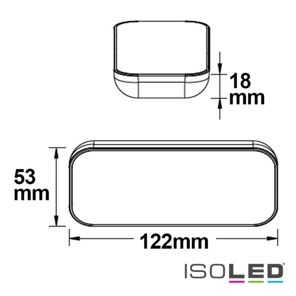 Sys-Pro RGB+W 4 Zonen Fernbedienung mit 2 Szenenspeicher