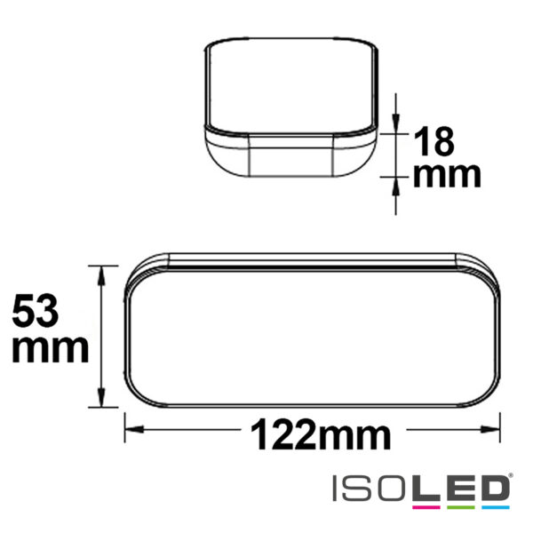 Sys-Pro Single Color 4 Zonen Fernbedienung mit 4 Szenenspeicher