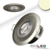 LED Einbaustrahler PC68 IP44, brushed, 5W, 38°, warmweiß, 3 Stufen dimmbar, korrosionsbeständig