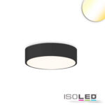 LED Deckenleuchte schwarz, 25W, rund, DN400, ColorSwitch 3000|3500|4000K, dimmbar