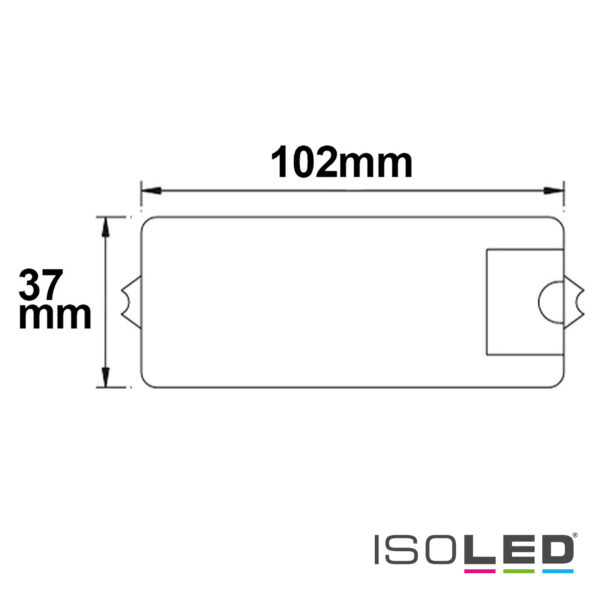 Sys-One Funk/Push PWM-Dimmer, 1 Kanal, 12-36V 8A, 48V 4A