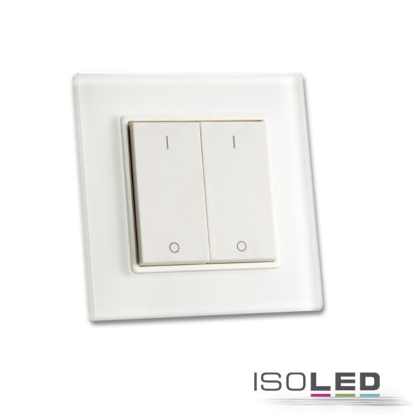 Sys-One single color 2 Zonen Aufbau-Tast-Fernbedienung mit Batterie