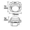 Sys-One single color 1 Zone Einbau-Drehknopf-Fernbedienung rahmenlos mit Batterie