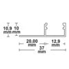 LED Fliesenprofil Abschluss, 250cm