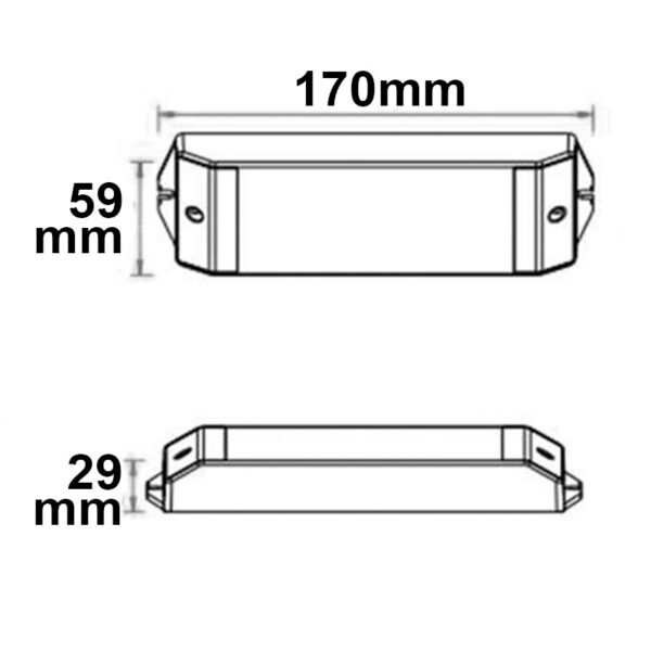 DMX512 RDM 8/16 Bit Decoder, 1-5 Kanal, 12-36V 5x5A, 48V 5x1.5A
