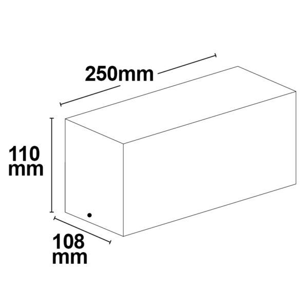 Wandleuchte BOX-II 1xE27, IP54, anthrazit, exkl. Leuchtmittel