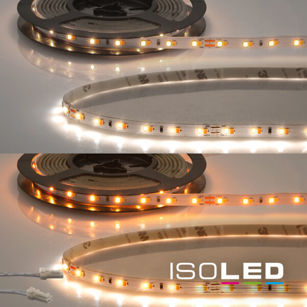 LED CRI919/940 MiniAMP CCT Flexband, 24V DC, 10W, IP20, 500cm, 2 polig, Kabel mit Stecker, 126 LED/m