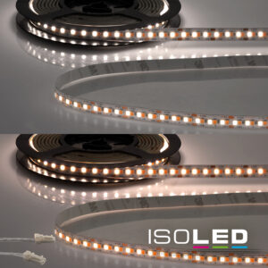LED CRI919/940 MiniAMP CCT Flexband, 12V DC, 15W, IP20, 120cm, 2 polig, Kabel mit Stecker, 240 LED/m
