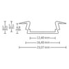 LED Einbauprofil DIVE12 FLAT Aluminium eloxiert, 200cm