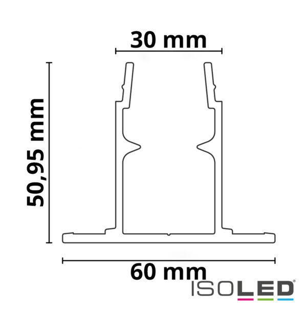 Montageschiene MR3 inkl. Montagefuß für Outdoor, 100cm