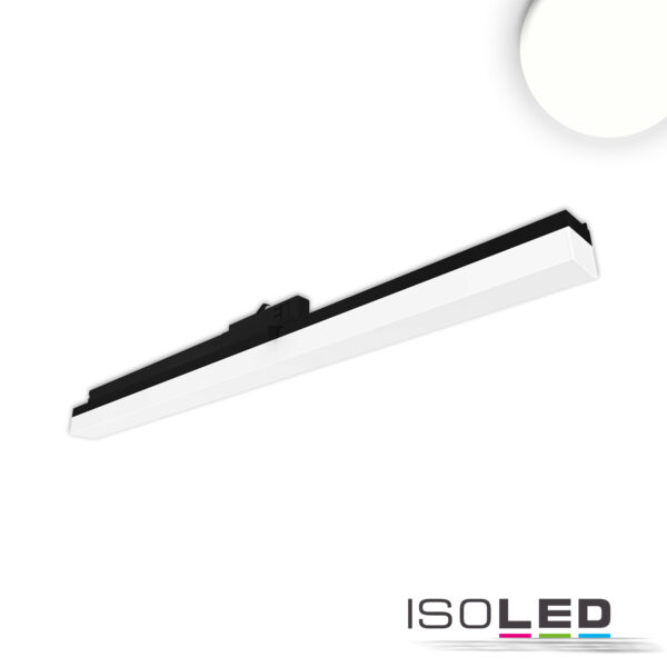 3-Phasen Linearleuchte 600mm, 20W, 110°, schwarz matt, 4000K