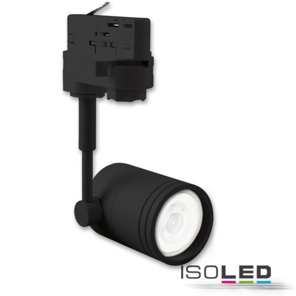 3-Phasen Schienen-Adapter für GU10-Spots, schwarz matt