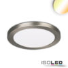 LED Aufbau/Einbauleuchte Slim Flex, 12W, nickel gebürstet, ColorSwitch 3000|3500|4000K