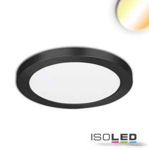 LED Aufbau/Einbauleuchte Slim Flex, 12W, schwarz, ColorSwitch 3000|3500|4000K