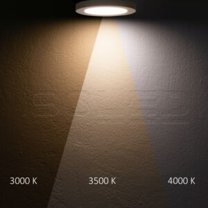 114023_2 LED Aufbau/Einbauleuchte Slim Flex, 12W, schwarz, ColorSwitch 3000|3500|4000K