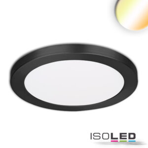 LED Aufbau/Einbauleuchte Slim Flex, 18W, schwarz, ColorSwitch 3000|3500|4000K