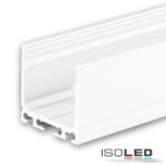 LED Aufbauprofil SURF24 Aluminium pulverbeschichtet weiß RAL 9010, 200cm