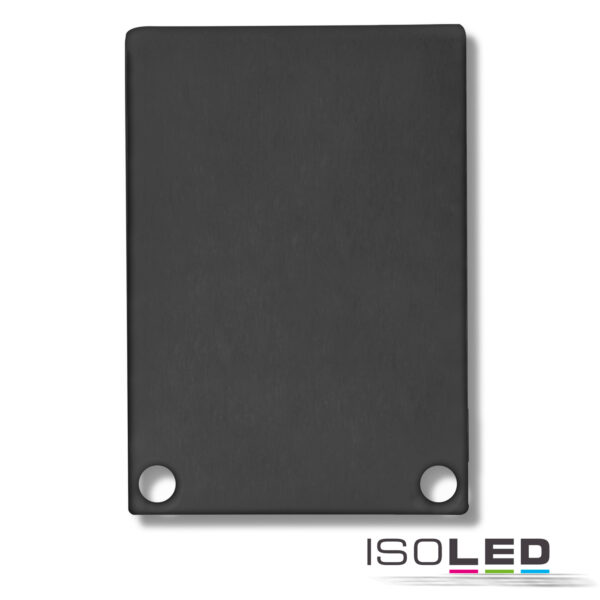 Endkappe EC48 Alu schwarz RAL 9005 für SURF/DIVE24 mit COVER11, 2 STK, inkl. Schrauben