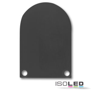 Endkappe EC50 Alu schwarz RAL 9005 für SURF/DIVE24 in Verbindung mit COVER13