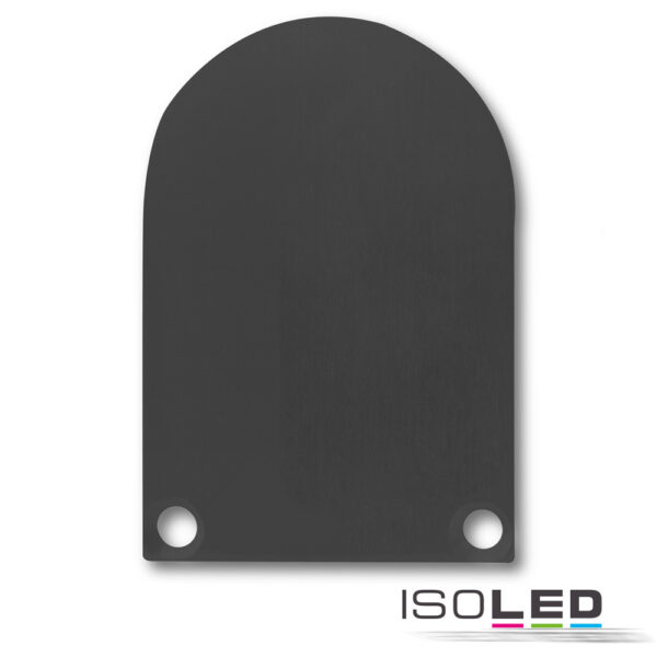 Endkappe EC50 Alu schwarz RAL 9005 für SURF/DIVE24 in Verbindung mit COVER13