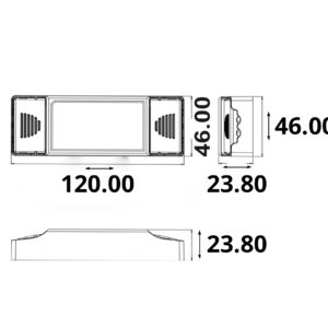 114692_skizze LED Konstantstrom Trafo 100/180/270/350/440mA, 10W, Push/1-10V/DALI dimmbar